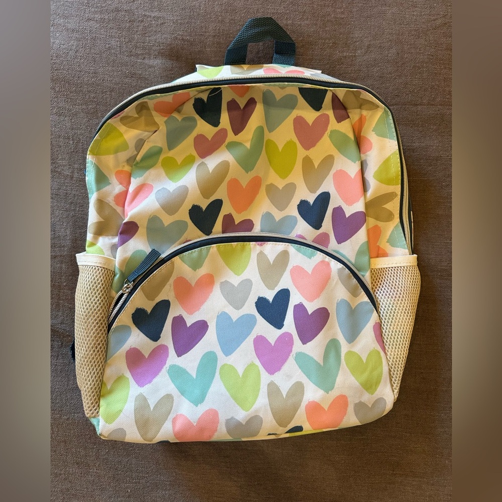 Colorful Heart Pattern Kids Backpack